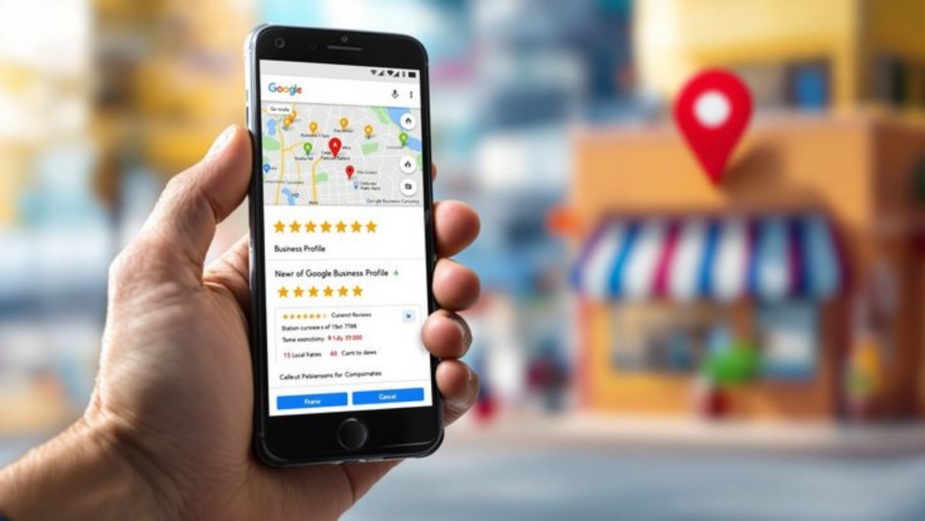 Persona utilizando Google Maps en su móvil