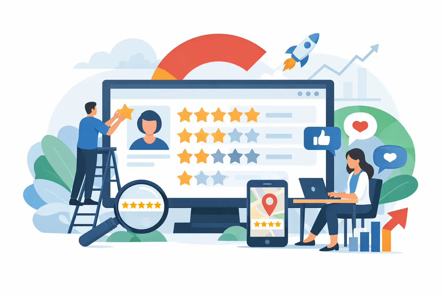 Software de gestión de reseñas de Google para crecer