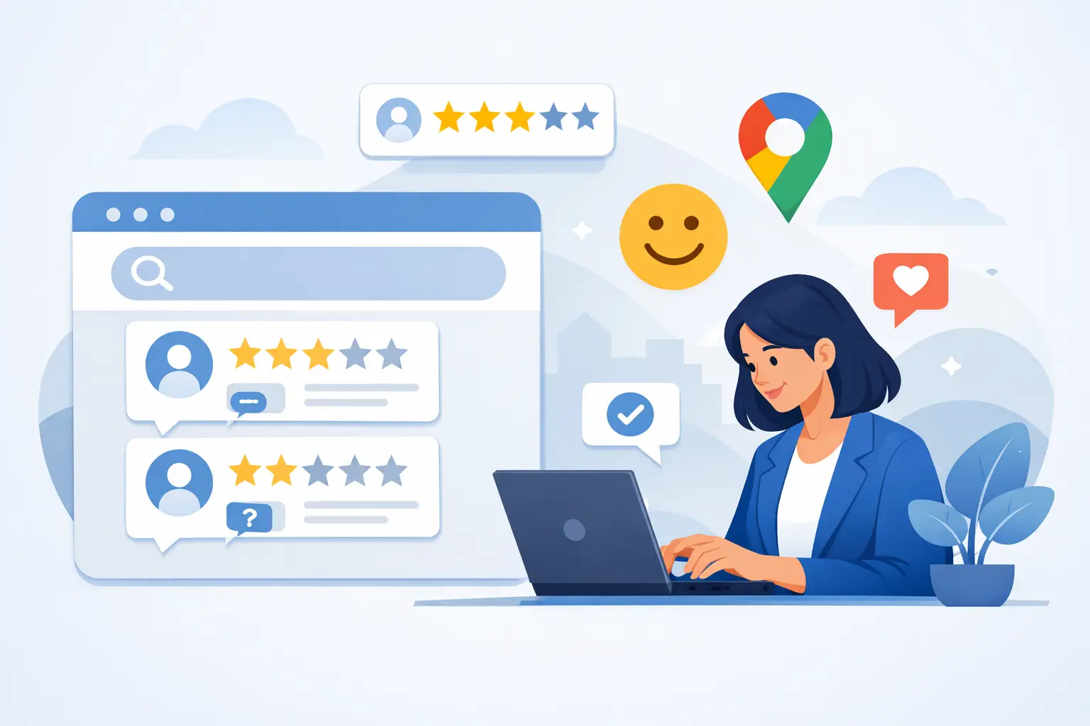 Te ayudamos a responder reseñas de Google Te ayudamos a responder reseñas de Google