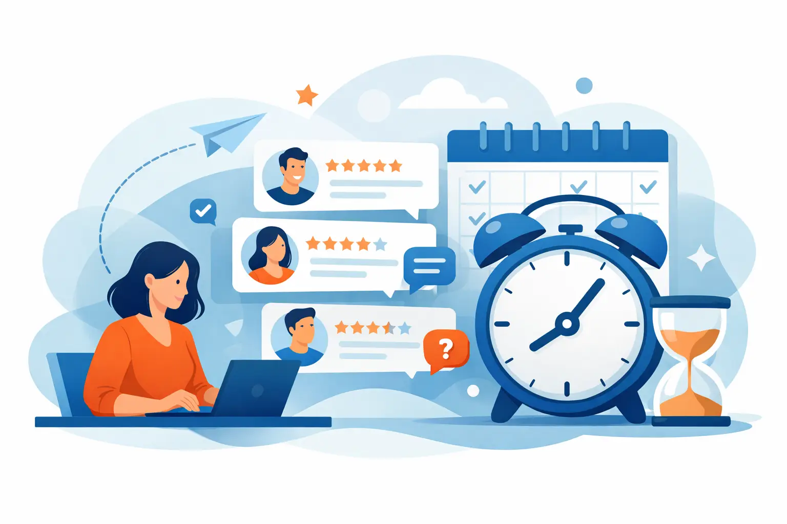 Tiempo ideal para responder reseñas, sin fallar Tiempo ideal para responder reseñas, sin fallar