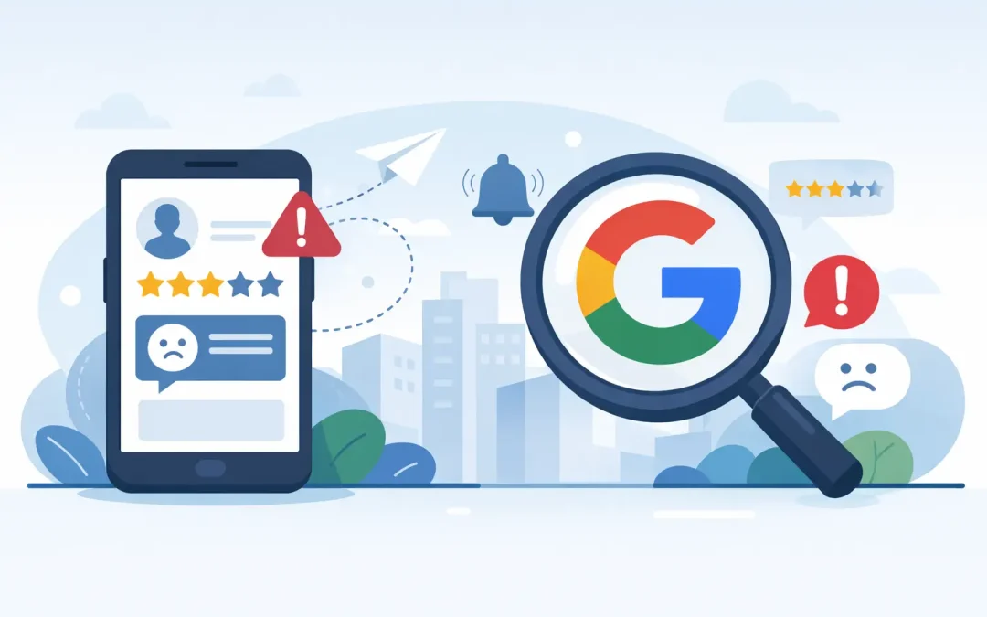 Alertas en tiempo real de reseñas en Google