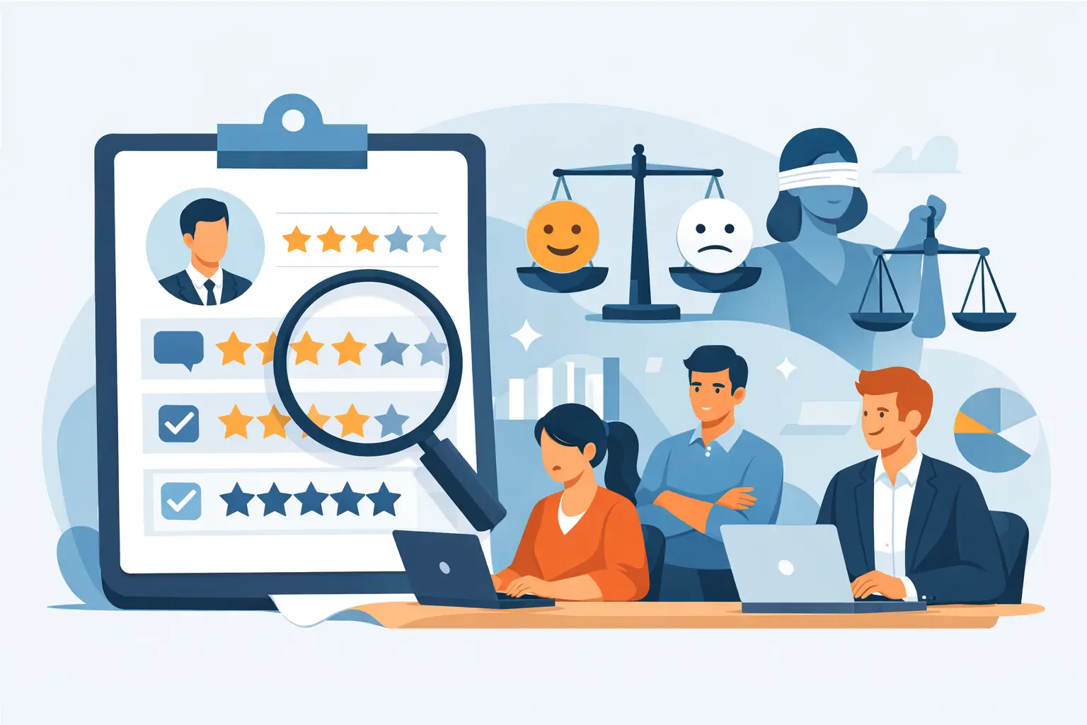 Cómo medir reseñas por empleado, sin sesgos Cómo medir reseñas por empleado, sin sesgos