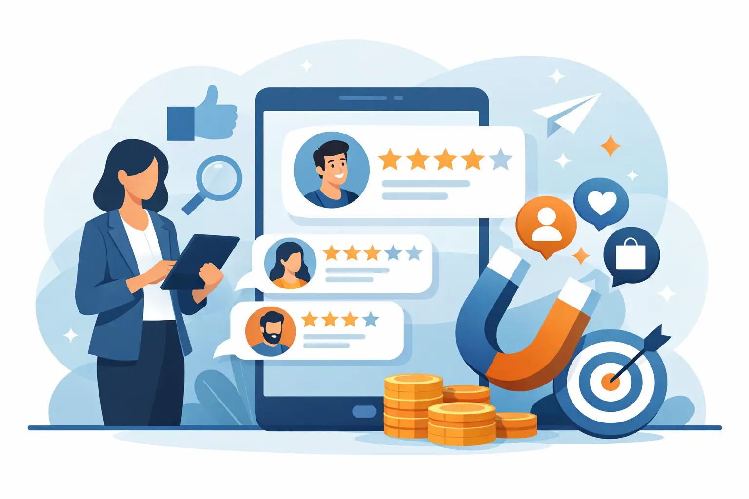 Cómo usar reseñas para captar más clientes