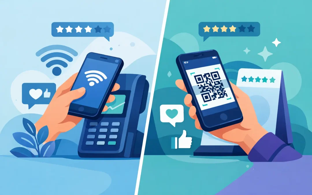 NFC o QR para reseñas, qué conviene más
