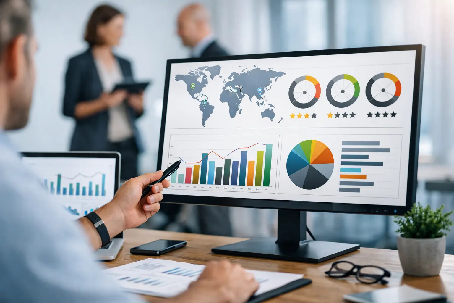 Ejemplo de dashboard reputacional multisede útil Ejemplo de dashboard reputacional multisede útil