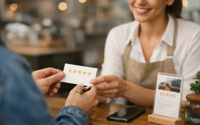 Mejores estrategias para captar reseñas físicas