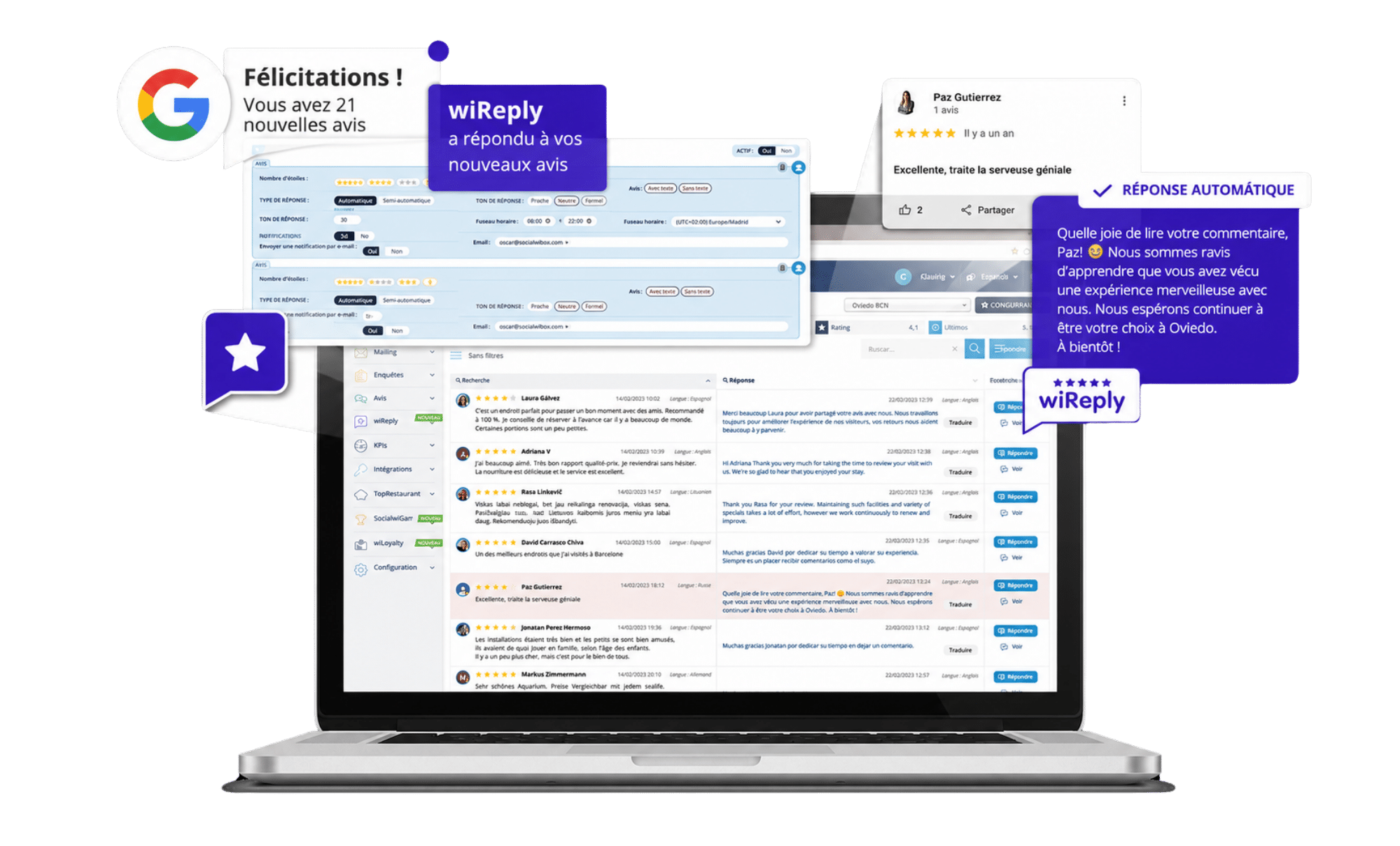 Logiciel de gestion des examens de Google
